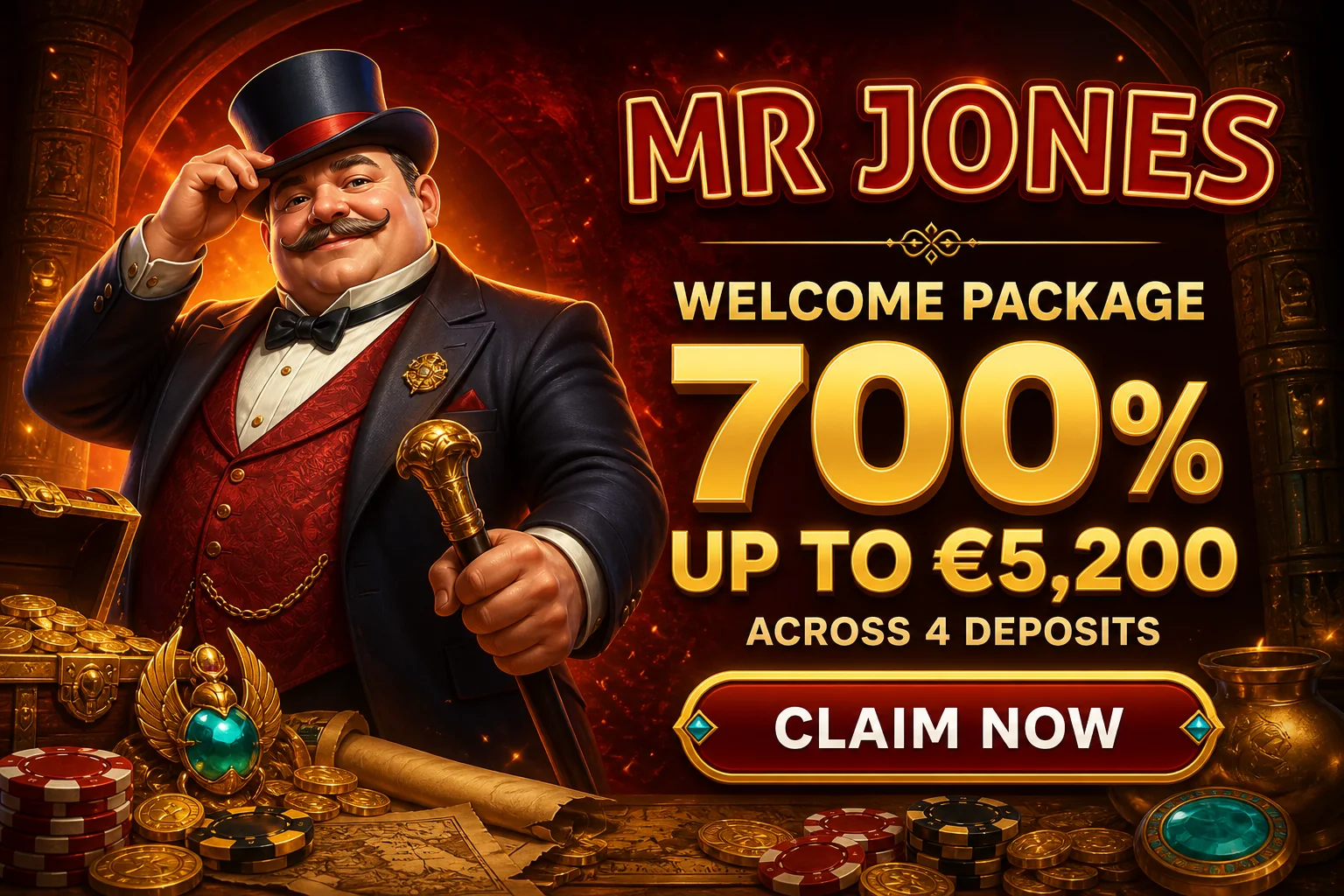 Mr Jones casino promotion